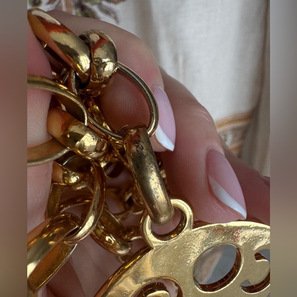 LOT 1431 24K gold plated CHANEL vintage necklace/belt chain with huge pendant - Picture 15 of 15